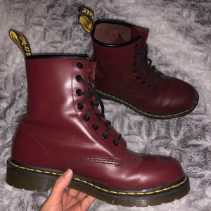 Dr. Martens Maroon/Burgundy Boots